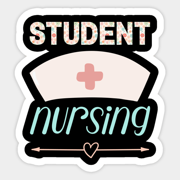 Pastel Nurse Students Nursing Sticker by LenaArt